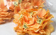 Artificial Hydrangea Head Orange D18cm 