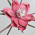 Foam Flower Dark Pink, D 20cm