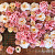 DIY Flower Panel Grid Peach/Pink 80x60cm