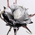 Foam Flower black, D 20cm